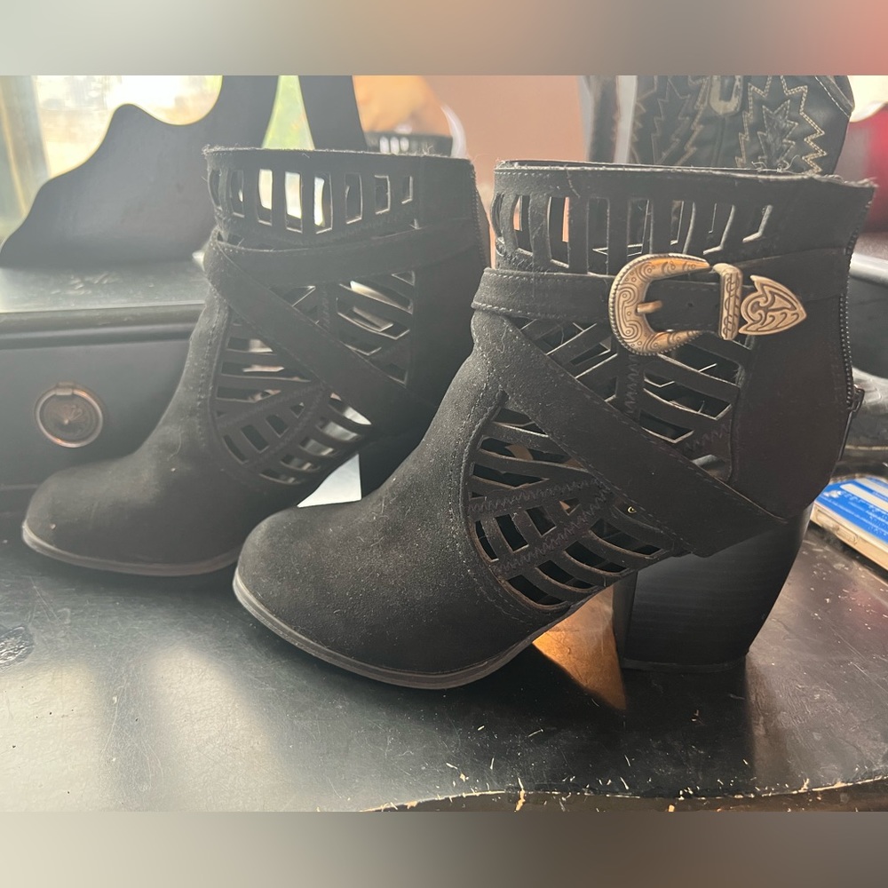 Black booties